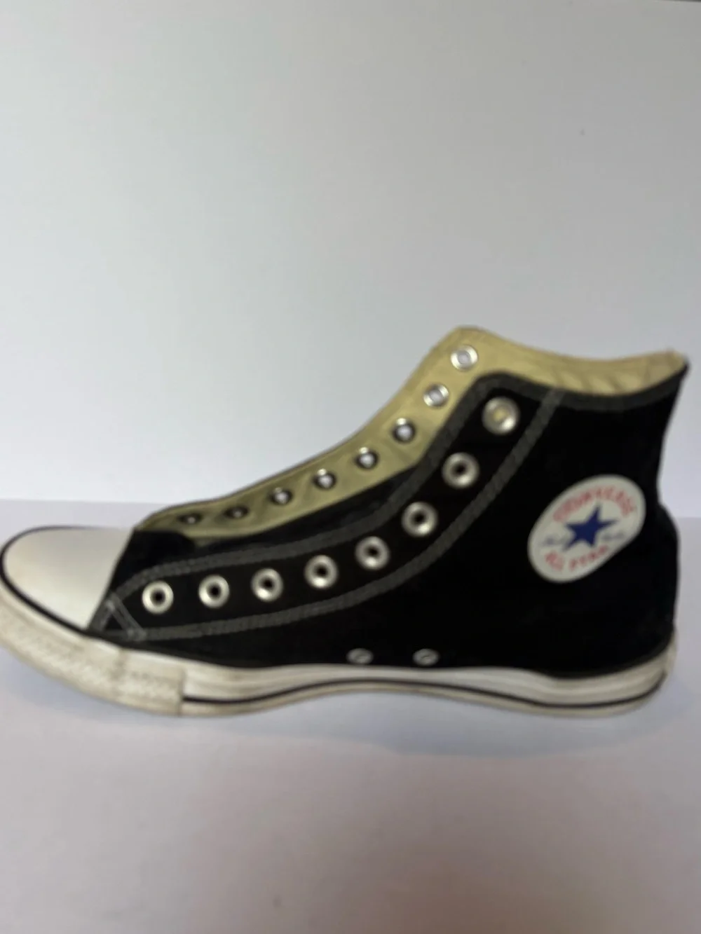 Converse Black and White High Top Sneakers Unisex All Star men's 10, women 12
